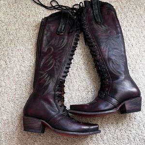 Freebird wilder boots wine sz 8